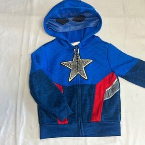 Marvel Blue Hoodie Jacket